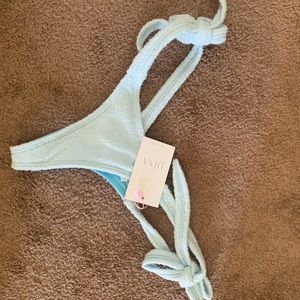 Dina terry cloth fabric tanning thong